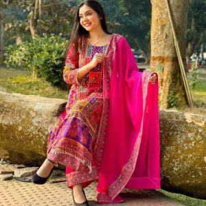 Indian Georgette Three Piece