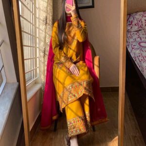 Viral Sequence Embroidery Three Piece